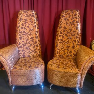 One-of-a-Kind Middle Eastern Import Lounge Chairs