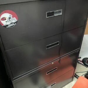 Large metal filing cabinet, locking with key