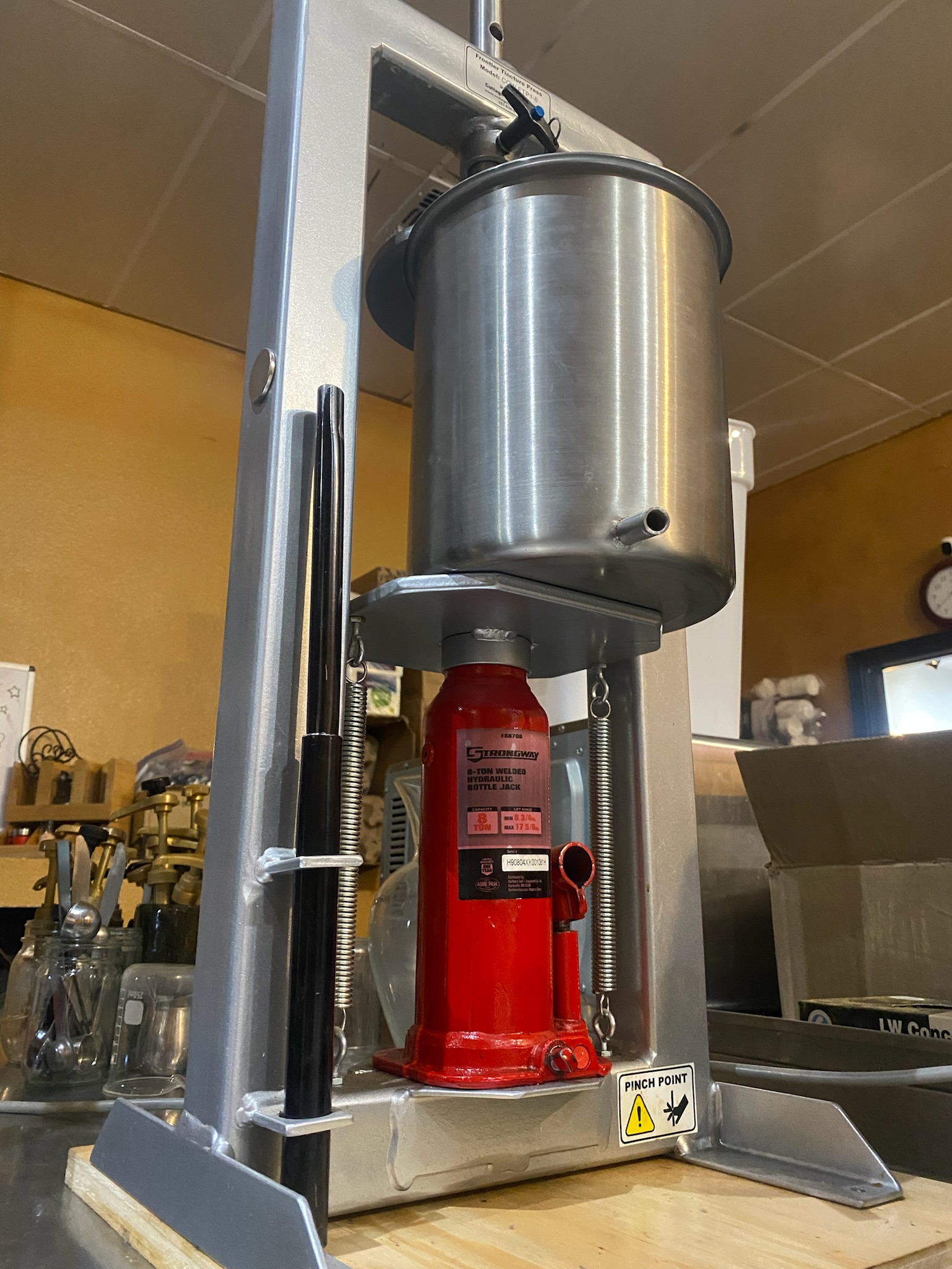 Tincture and juice Press, Amish-made hydrolic - Image 2
