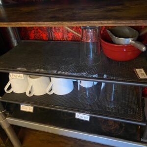 Metal 3-Tier Shelving Unit with Wood Top