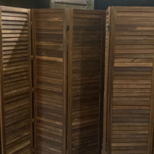 Light Wood 5-Panel Room Divider