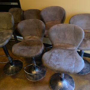 Heavy-Duty Tall Bar Stools with Backrests