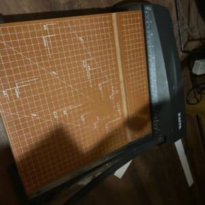 Wooden paper cutter